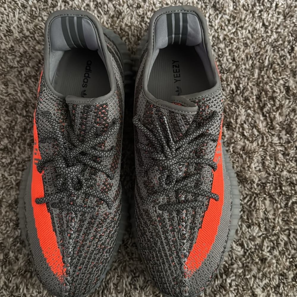 Yeezy Boost 350 V2 in Gray and Orange - Picture 6 of 6